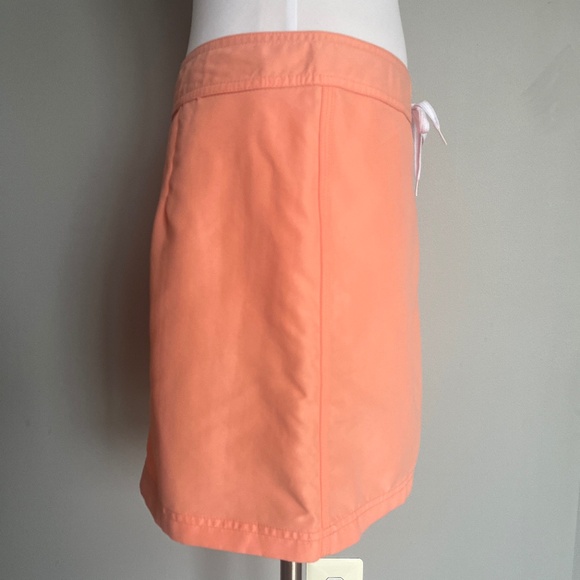 NWT Vineyard Vines Cargo Pocket Drawstring Boat Bright Orange Logo Casual Skirt - Picture 8 of 14